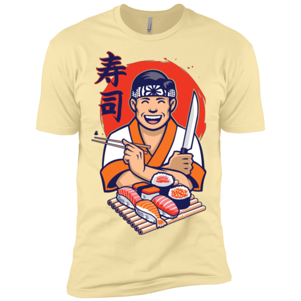 T-Shirts Banana Cream / X-Small DANIEL SAN SUSHI Men's Premium T-Shirt