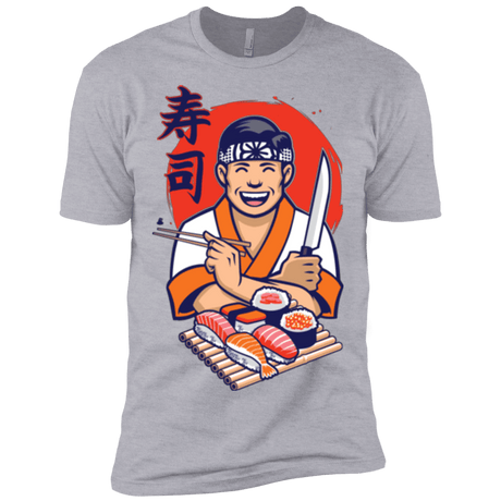 T-Shirts Heather Grey / X-Small DANIEL SAN SUSHI Men's Premium T-Shirt