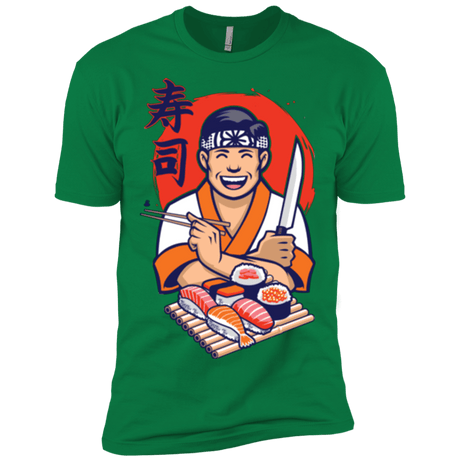 T-Shirts Kelly Green / X-Small DANIEL SAN SUSHI Men's Premium T-Shirt