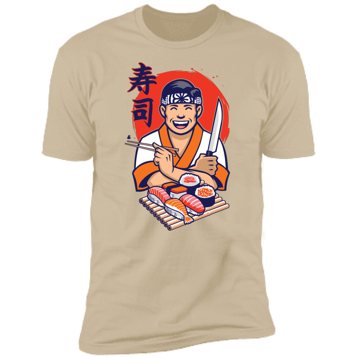 T-Shirts Sand / S DANIEL SAN SUSHI Men's Premium T-Shirt