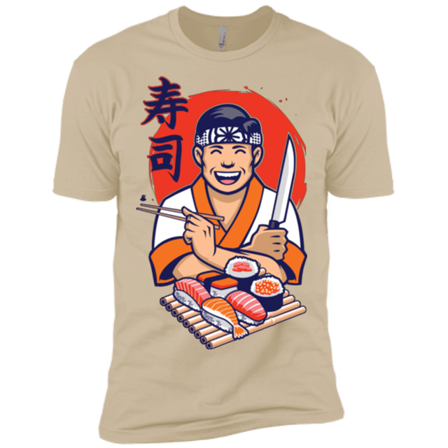 T-Shirts Sand / X-Small DANIEL SAN SUSHI Men's Premium T-Shirt