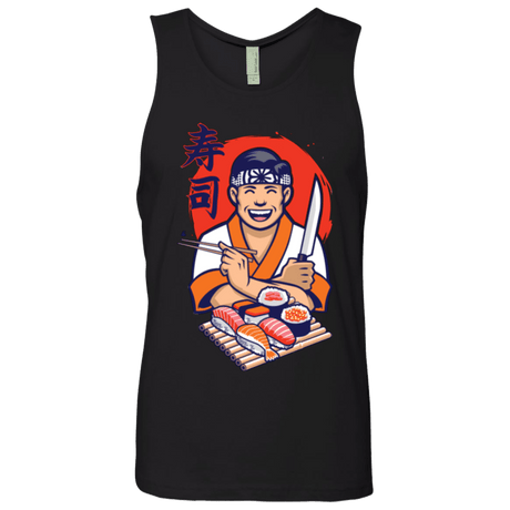 T-Shirts Black / S DANIEL SAN SUSHI Men's Premium Tank Top