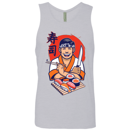 T-Shirts Heather Grey / S DANIEL SAN SUSHI Men's Premium Tank Top