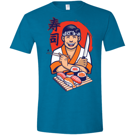 T-Shirts Antique Sapphire / S DANIEL SAN SUSHI Men's Semi-Fitted Softstyle