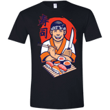 T-Shirts Black / X-Small DANIEL SAN SUSHI Men's Semi-Fitted Softstyle