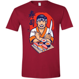 T-Shirts Cardinal Red / S DANIEL SAN SUSHI Men's Semi-Fitted Softstyle