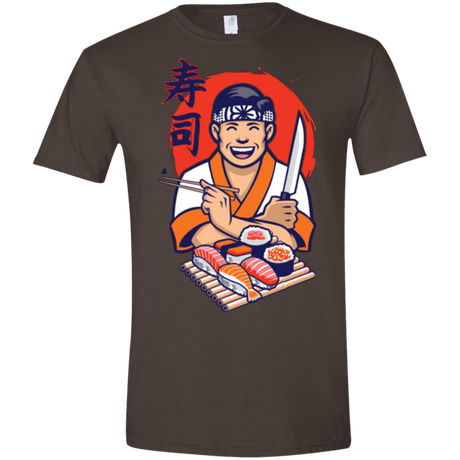 T-Shirts Dark Chocolate / S DANIEL SAN SUSHI Men's Semi-Fitted Softstyle