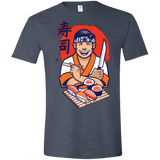 T-Shirts Heather Navy / S DANIEL SAN SUSHI Men's Semi-Fitted Softstyle