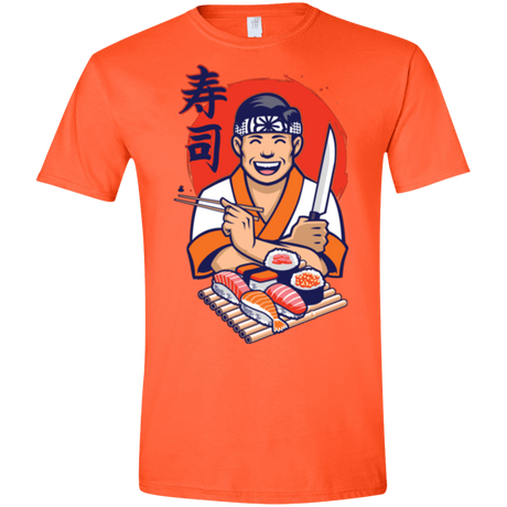 T-Shirts Orange / S DANIEL SAN SUSHI Men's Semi-Fitted Softstyle
