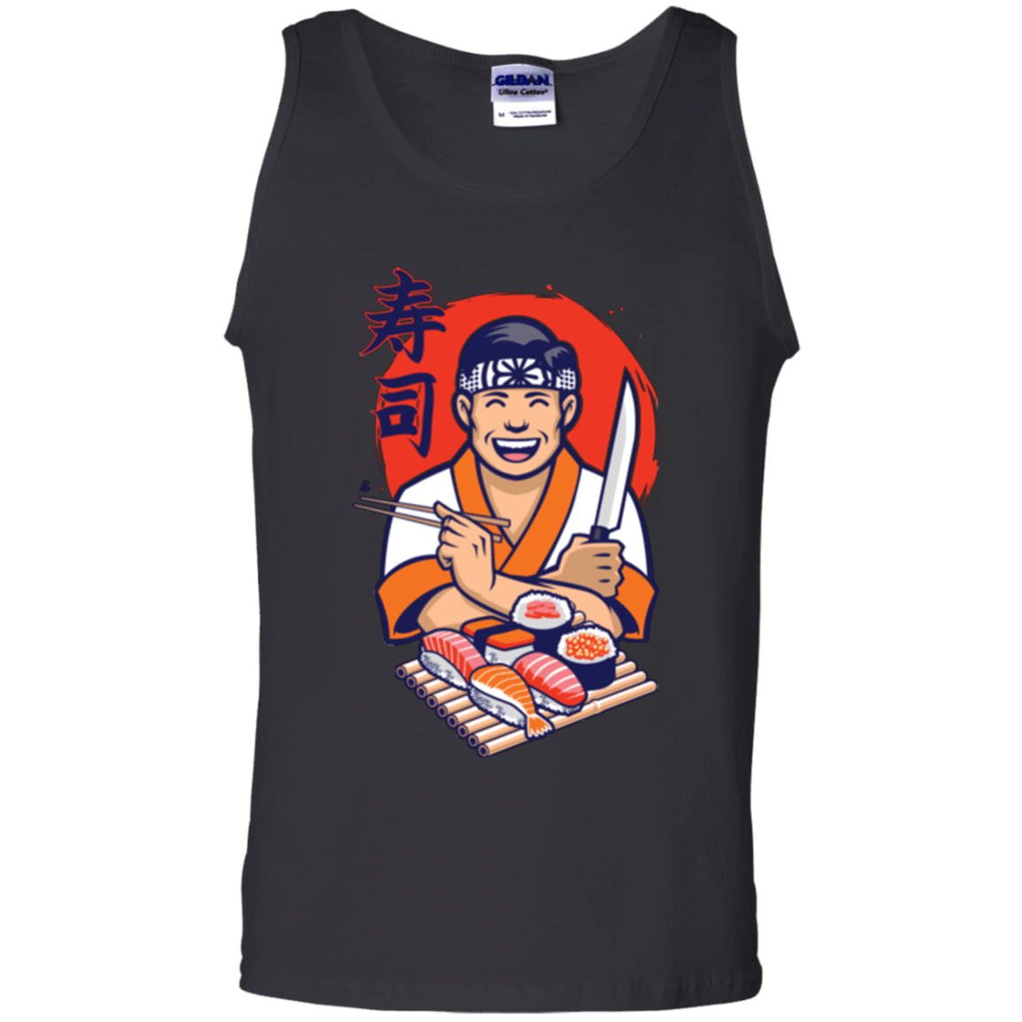 T-Shirts Black / S DANIEL SAN SUSHI Men's Tank Top