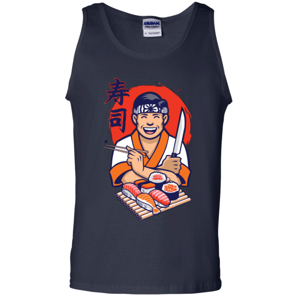 T-Shirts Navy / S DANIEL SAN SUSHI Men's Tank Top