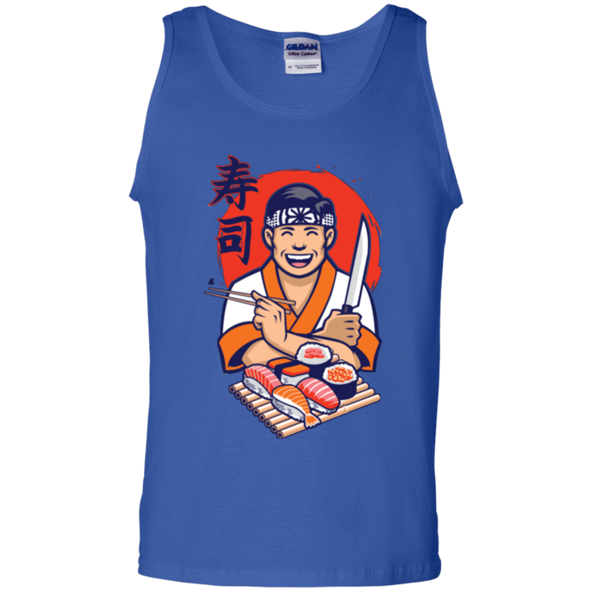 T-Shirts Royal / S DANIEL SAN SUSHI Men's Tank Top