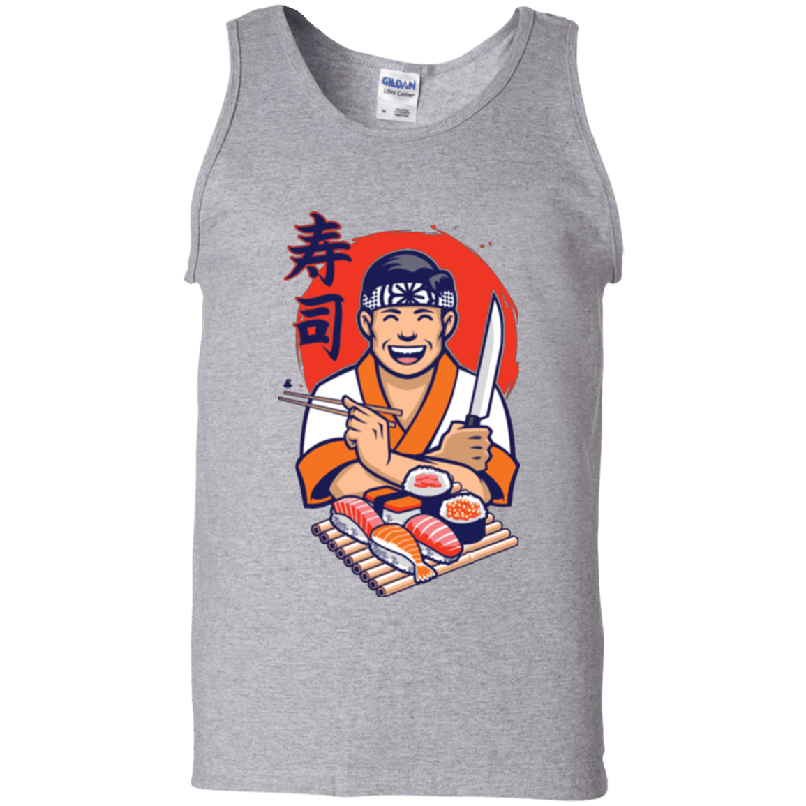 T-Shirts Sport Grey / S DANIEL SAN SUSHI Men's Tank Top