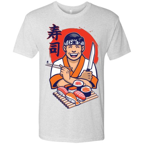 T-Shirts Heather White / S DANIEL SAN SUSHI Men's Triblend T-Shirt