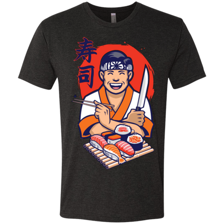 T-Shirts Vintage Black / S DANIEL SAN SUSHI Men's Triblend T-Shirt