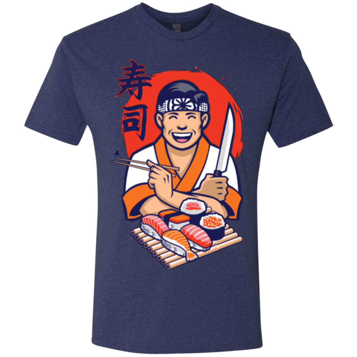 T-Shirts Vintage Navy / S DANIEL SAN SUSHI Men's Triblend T-Shirt