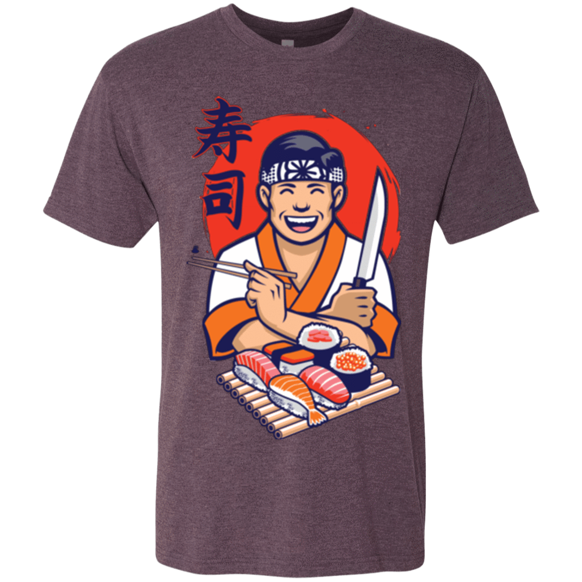 T-Shirts Vintage Purple / S DANIEL SAN SUSHI Men's Triblend T-Shirt