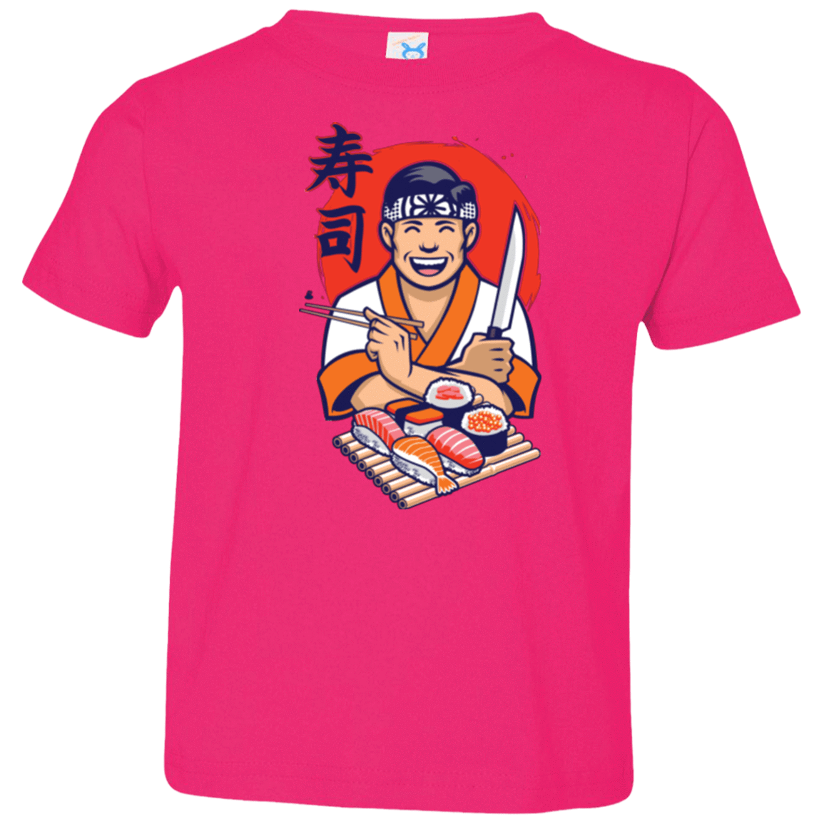 T-Shirts Hot Pink / 2T DANIEL SAN SUSHI Toddler Premium T-Shirt