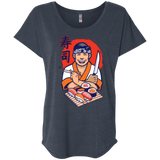 T-Shirts Vintage Navy / X-Small DANIEL SAN SUSHI Triblend Dolman Sleeve