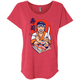 T-Shirts Vintage Red / X-Small DANIEL SAN SUSHI Triblend Dolman Sleeve