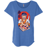 T-Shirts Vintage Royal / X-Small DANIEL SAN SUSHI Triblend Dolman Sleeve