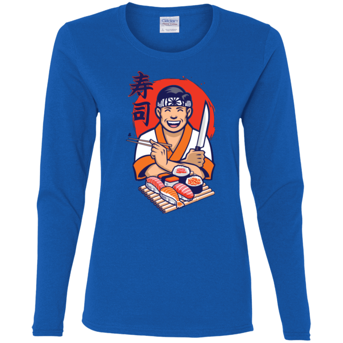 T-Shirts Royal / S DANIEL SAN SUSHI Women's Long Sleeve T-Shirt