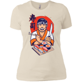 T-Shirts Ivory/ / X-Small DANIEL SAN SUSHI Women's Premium T-Shirt