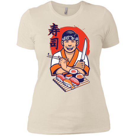 T-Shirts Ivory/ / X-Small DANIEL SAN SUSHI Women's Premium T-Shirt