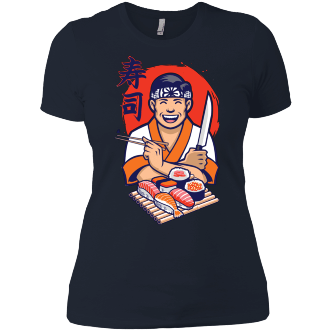 T-Shirts Midnight Navy / X-Small DANIEL SAN SUSHI Women's Premium T-Shirt