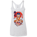 T-Shirts Heather White / X-Small DANIEL SAN SUSHI Women's Triblend Racerback Tank