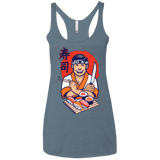T-Shirts Indigo / X-Small DANIEL SAN SUSHI Women's Triblend Racerback Tank