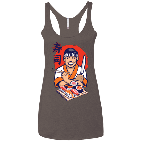 T-Shirts Macchiato / X-Small DANIEL SAN SUSHI Women's Triblend Racerback Tank