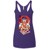 T-Shirts Purple Rush / X-Small DANIEL SAN SUSHI Women's Triblend Racerback Tank