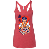 T-Shirts Vintage Red / X-Small DANIEL SAN SUSHI Women's Triblend Racerback Tank