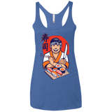 T-Shirts Vintage Royal / X-Small DANIEL SAN SUSHI Women's Triblend Racerback Tank