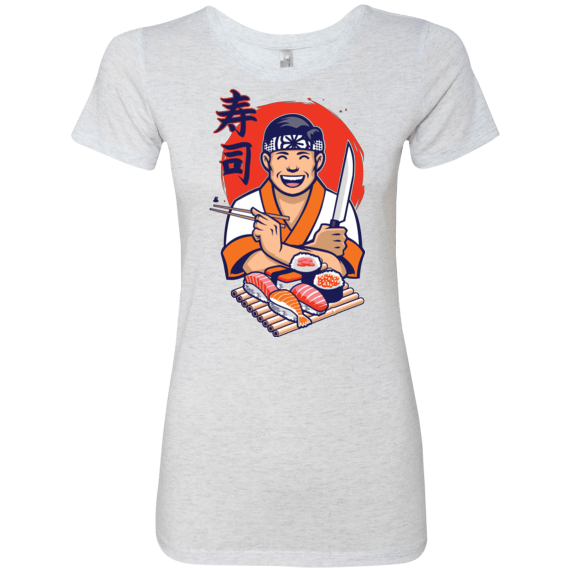 T-Shirts Heather White / S DANIEL SAN SUSHI Women's Triblend T-Shirt