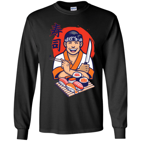T-Shirts Black / YS DANIEL SAN SUSHI Youth Long Sleeve T-Shirt