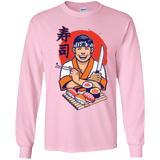 T-Shirts Light Pink / YS DANIEL SAN SUSHI Youth Long Sleeve T-Shirt