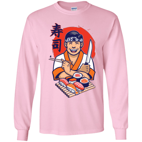 T-Shirts Light Pink / YS DANIEL SAN SUSHI Youth Long Sleeve T-Shirt