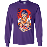 T-Shirts Purple / YS DANIEL SAN SUSHI Youth Long Sleeve T-Shirt