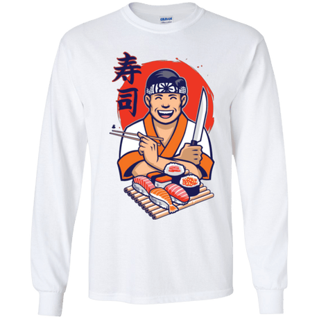 T-Shirts White / YS DANIEL SAN SUSHI Youth Long Sleeve T-Shirt