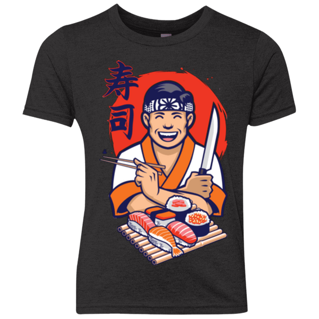 T-Shirts Vintage Black / YXS DANIEL SAN SUSHI Youth Triblend T-Shirt