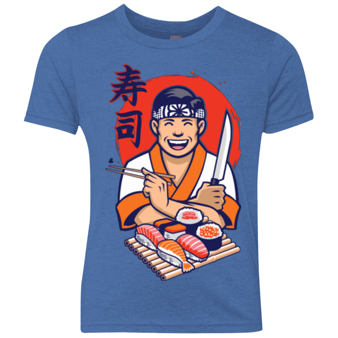 T-Shirts Vintage Royal / YXS DANIEL SAN SUSHI Youth Triblend T-Shirt
