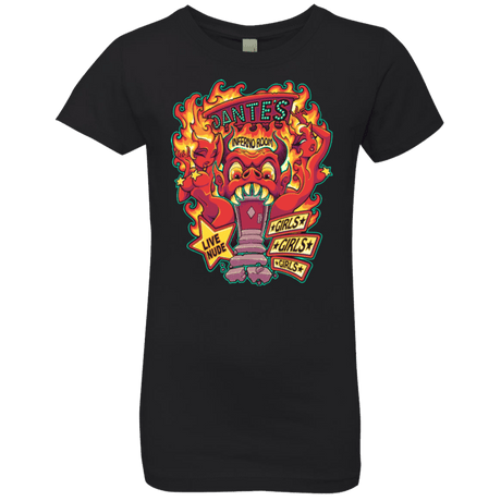 T-Shirts Black / YXS Dantes Inferno Room Girls Premium T-Shirt