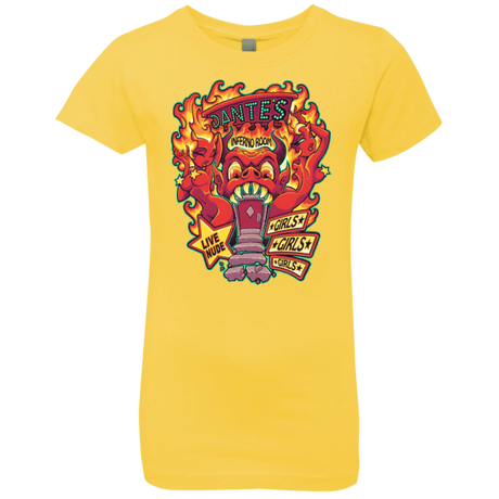 T-Shirts Vibrant Yellow / YXS Dantes Inferno Room Girls Premium T-Shirt