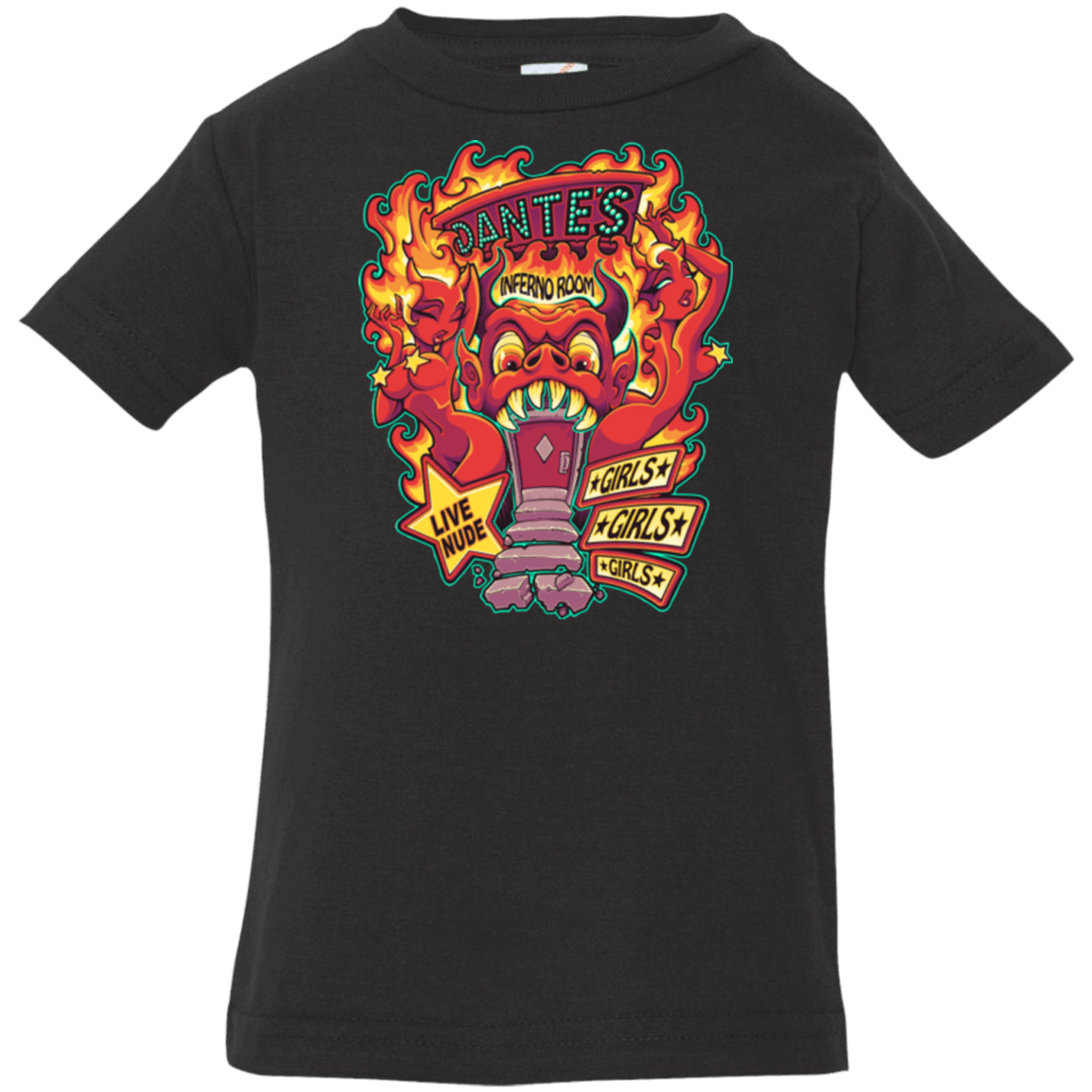 T-Shirts Black / 6 Months Dantes Inferno Room Infant PremiumT-Shirt