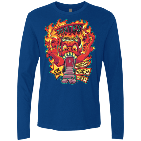 T-Shirts Royal / Small Dantes Inferno Room Men's Premium Long Sleeve