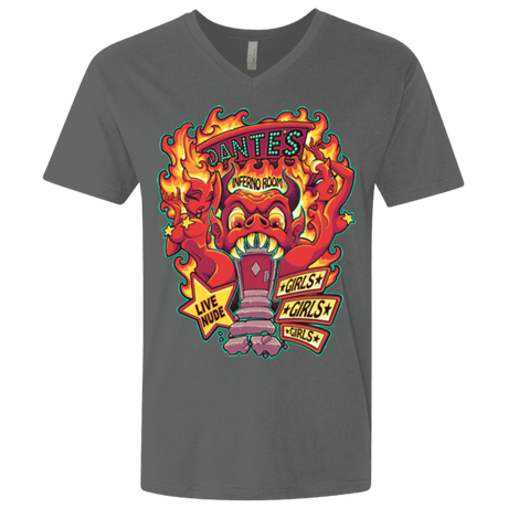 T-Shirts Heavy Metal / X-Small Dantes Inferno Room Men's Premium V-Neck
