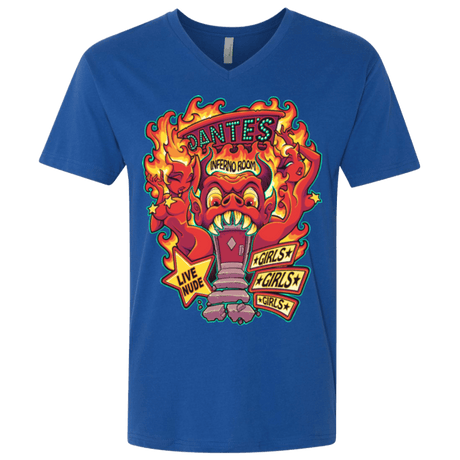 T-Shirts Royal / X-Small Dantes Inferno Room Men's Premium V-Neck
