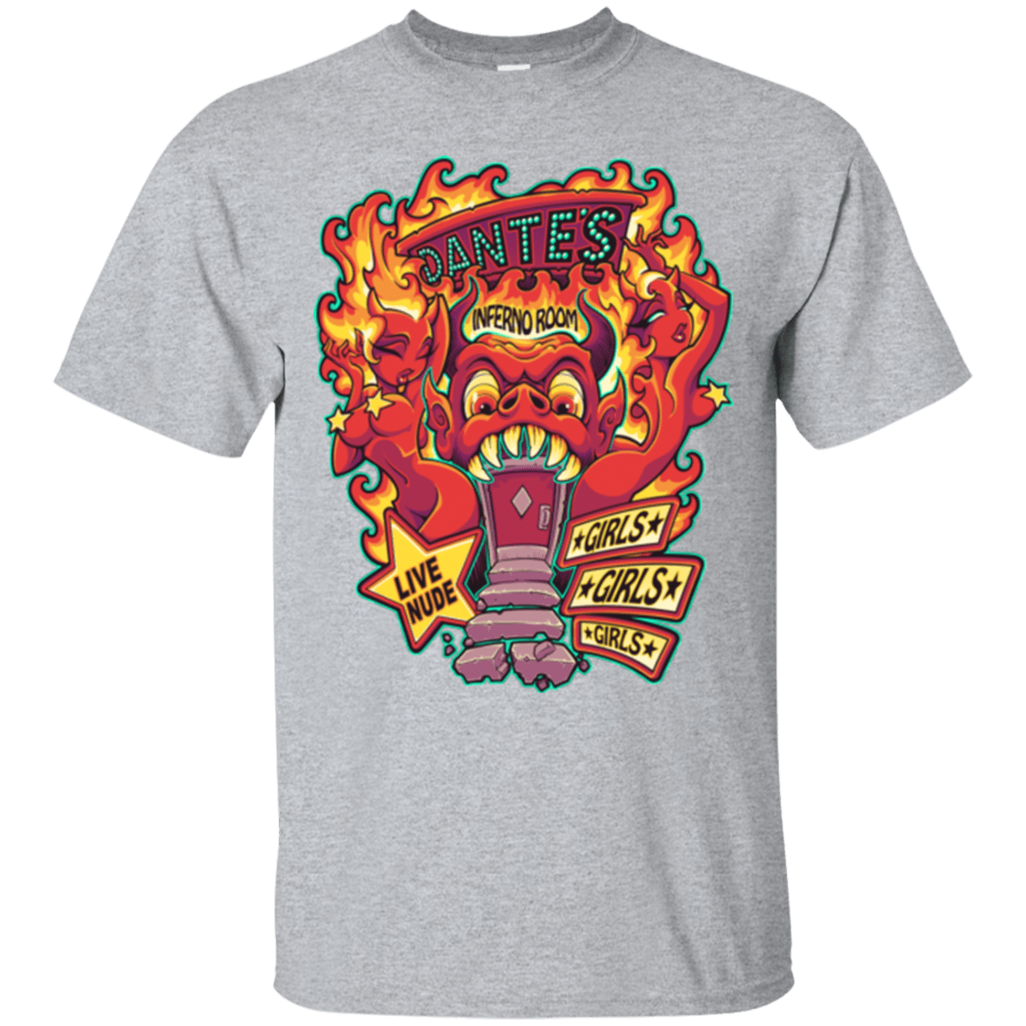 T-Shirts Sport Grey / Small Dantes Inferno Room T-Shirt